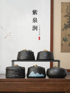 Jojos L.P.D. Purple Spring Valley Ceramic Ashtray with Lid for Home Living Room Office Dustproof Decorative Container