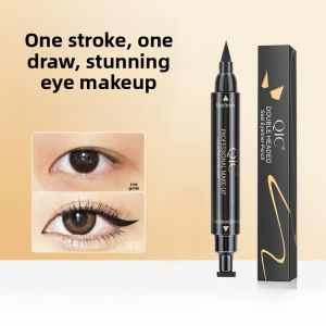 Waterproof Smudge-Proof Double-Ended Affordable Eyeliner Pen Beginner-Friendly Long-Lasting Color Black for Any Skin Type