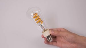 MOES | MOES Tuya WiFi/Zigbee/Matter Smart ST64 LED Bulb Biological Rhythm RGB Colors Music Scene Mode Smart Linkage Wireless Control