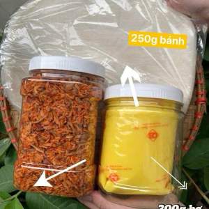 Combo Bánh tráng Phơi Sương Muối Tép Hành Siêu Bo 250g Bánh phơi sương