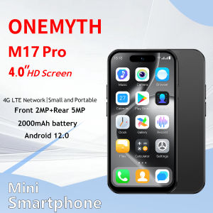 New ONEMYTH M17 Pro Mini Smartphone 4G Dual SIM 4.0-inch HD Full Screen 2000mAh 2GB+16GB 3GB+64GB Android 12 Play Store Best Gif