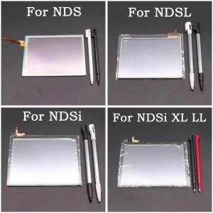 1Set Digitizer Screen For NDS Lite Bottom Touch Screen Lens with Touchscreen Stylus Pen For  DSi XL LL Repair Parts