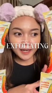 Valenno Lightening Exfoliating Gel Papaya 100ml - Gel pembersih wajah untuk semua jenis kulit