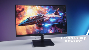Titan Army P2418C 23.8 IPS  Flat 144Hz Gaming Office Monitor FHD 1920X1080 99%sRGB HDR400 Adaptive-Sync Hardware Low Blue Light