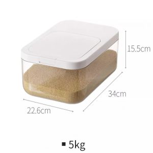 Rice Bucket Rice Container Household Insect-proof Moisture-proof Sealed Food-grade Rice Box Flour Storage Rice Storage Box Grain Storage Bucket