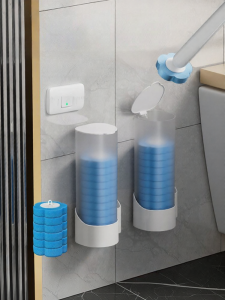 maitian | No-Dead-Corner Replaceable Head Wall-Mounted Toilet Brush Set