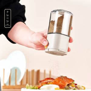Hũ đựng gia vị muối - tiêu FEEKA cao cấp 180ml lọ đựng tiêu 2 kiểu rắc thủy tinh chống ẩm