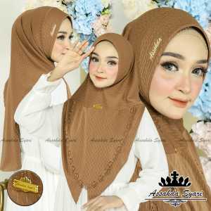 HIJAB/JILBAB INSTAN KHIMAR LASER JERSEY RIZWA