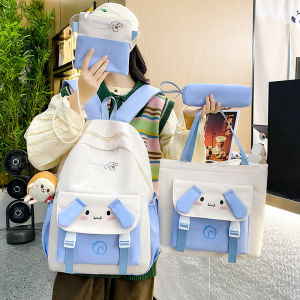 High Capacity School Backpack for Girls Anti Stress Spine Protection Korean Style Middle School Bag with Padded Shoulder Straps