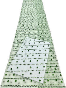 Nigerian Sequins Lace Fabric 2026 High Quality African Lace French Tulle Sequin Embroidery Lace Fabrics For Party Dress