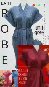 ชุดสาวอวบ ชุดคนอ้วน เสื้อสาวอวบ เสื้อคนอ้วน เสื้อคลุมอาบน้ำผ้าขนหนูคนอ้วน เสื้อคลุมอาบน้ำผ้าขนหนูสาวอวบ ขนาด 56x42 นิ้ว