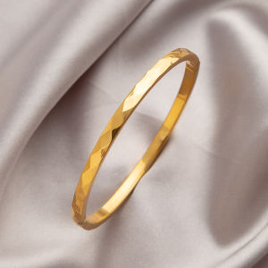 Titanium Steel Non-Fading Multi-Faceted Womens Bracelet Lightweight Luxury Design Simple Ring Bracelet Elegant Hand Jewelry