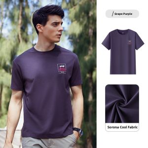 Jeep | Jeep Official Quick Dry Sport Short Sleeve Round Neck Outdoor Casual T-Shirt Large Size Breathable Comfortable Leisure T-Shirt