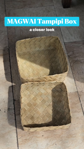 MAGWAI Big Tampipi Gift Box | Biodegradable Fiber 8x8x4 inches Eco-friendly Woven Design