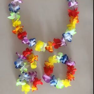 2 Set Kalung Bunga Hawai Warna Warni: Aksesori Pesta yang Cantik dan Berkesan