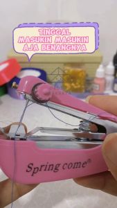 Mesin Jahit Tangan Kecil Merk Mini Portable Hand Sewer Machine Warna Warni Alat Peralatan Perlengkapan Aksesoris Home Stuff Rumah Tangga Tools Prakarya Kerajinan Craft Crafting Art Seni Kesenian Kertakes Kain Baju Dress Penjahit Tailor Malang