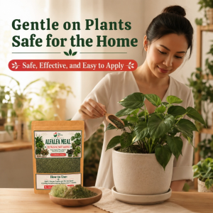 Alfalfa Meal  All-Natural Soil Additive with Organic NPK for Healthy Plant Growth Greener Leaves Strong Roots Indoor Plants Vegetables and Flowering Plants