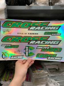 Bộ tem dán xe đạp CROSS RACING chữ màu xanh hàng nhập Thái Lan chất lượng cao dành trang trí riêng cho dòng xe này tem màu sắc cực đẹp và bền giá bán cực tốt bán lẻ như bán sỉ