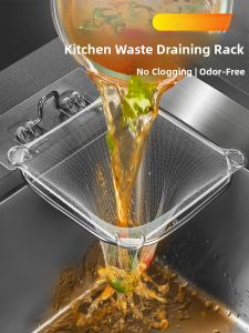 Stainless Steel Kitchen Sink Strainer Waste Disposal Filter Drain Net Dishwashing Vegetable Basin Water Drainage Tools