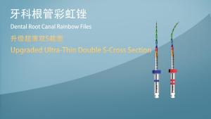 NICEDEN Rainbow Series 6pcs/Box SX-F3 Blue Files Heat Activated NiTi Canal Root Files Can Bend Endodontic Treatment Rotary File 25mm