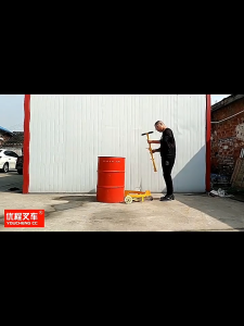 NLIM 500kg low level oil drum loading and unloading truck portable manual oil drum truck and mobile base