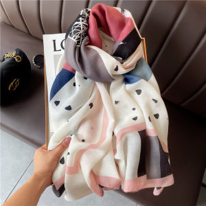 New Womens Cotton and Linen Scarf for Spring Summer and Autumn Stylish and Versatile