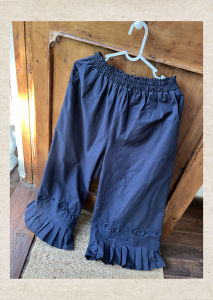 Áo Sơ Mi Cotton Thủ Công Họa Tiết Kẻ Sọc Xanh Tay Rộng in Hoa 3D Áo Sơ Mi Cotton Thường Ngày Mùa Thu 2025 Áo Sơ Mi Nữ