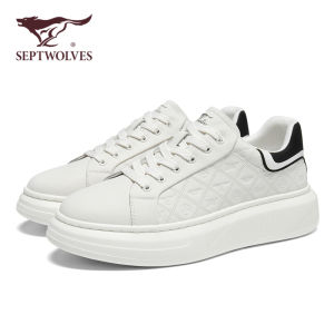 Septwolves Mens Casual Shoes Business Casual Heightening McQueen Style Lightweight Luxury Board Shoes Autumn New Arrival