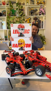 [BrickStory] LEGO Editions Scuderia Ferrari HP Charles Leclerc (43014) or Lewis Hamilton (43022) Helmet
