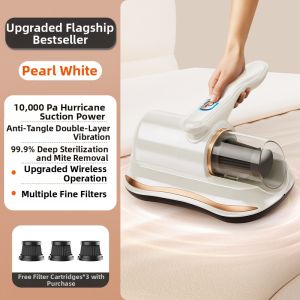 [China Plug Without Adapter] Wireless Mite Removal & UV Sterilization Vacuum Cleaner