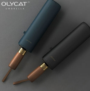 LORDWEY & OLYCAT Fully Automatic Umbrella Men 10K Windproof Folding Umbrella 280T Fabric Big Golf Parasol Umbrella Wooden Handle