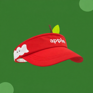 Cute Red Apple Topless Baseball Cap for Sun Protection