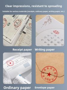 Cute Portable Mini Finger Print Inkpad Fast Drying Oil Based Fingerprint Stamp for Business And Cultural Supplies