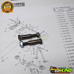 Sepasang Baut mur karet pijatan foot step belakang Rxking rxking