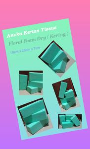 ( 5 pcs ) Floral Foam Dry Gabus Busa Bunga Kering Oasis kering /  Busa Kering Buket dan Dekorasi
