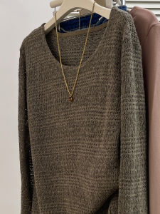 MANMI | Lace Knitwear Female Loose Slimming Versatile