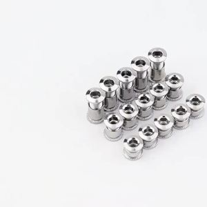 5 Cặp Bu Lông Xích Cho Xe Đạp Crankset Đai Ốc Dây Xích Vít Đầu Tròn Đi Xe Đạp Phụ Kiện Đơn Đôi Ba Đĩa Tương Thích