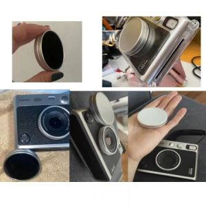 1Pc Mini EVO Cap Instant Camera Dustproof Lens Cap for Instax Mini EVO Aluminium Alloy Instant Camera Lens Cover Protective Hood Lens Cap for Instax Mini Evo Fuji Fujifilm NO BRAND MVP CAMERA