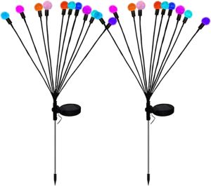 Others | Solar Swaying Firefly Stake Lights Outdoor Waterproof Globe Ball Lights Solar Powered Swing Landscape Decorative Lamps Lawn