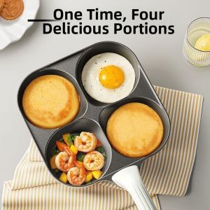 CHIZHIDU | Multipurpose Four-hole Non-stick Frying Pan