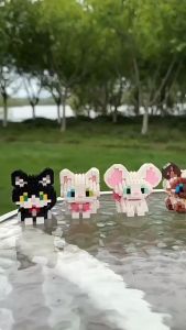 MEKANISM MINI BLOCK PET DAY Mainan Balok Anjing Kucing Mini Lucu Mainan Bricks Nano 3D Edukasi Murah Kartun