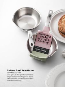 Chảo rán trứng bằng thép không gỉ Julia Child Thiết kế đổ dầu đặc biệt Mẫu 304 316 mới cho bếp gas cảm ứng không nắp