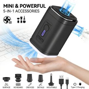 XMSJ | Mini Electric Air Pump with 2400mAh Battery USB Rechargeable to Inflate Deflate for Pool Floats Air Bed Vacuum Storage Bags