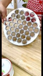 19 Holes Easy Dumpling Maker PP Dumplings Mold Dough Press Dumpling Mante Ravioli Pierogi Pelmeni Mold Maker KC0336
