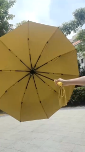125CM Auto Folding Umbrella Black Rubber Sunshade Reinforced UV for Men Women All-Weather1
