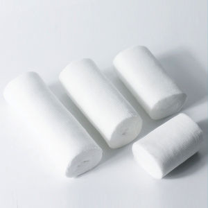4 Rolls Gauze Bandage Roll with Tape - White Gauze Wrap Breathable Gauze Wrap Used for First Aid Wound Care &Sports Supplies