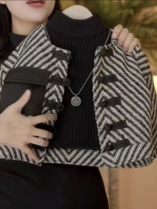 Autumn Winter Childrens Outfit Boys Cheongsam Jacket And Jeans Two-Piece Set Baby Woolen Coat Casual Wear for Kids