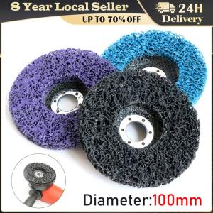 100mm Grind Disc Abrasive Wheel Paint Rust Remover Poly Strip Disc for Angle Grinder Clean Polish Metal Motorcycles Car