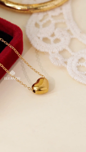 Dây chuyền nữ titan Eleanor Accessories hình trái tim phụ kiện trang sức vòng cổ 10602
