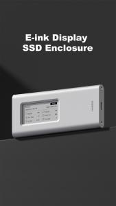 Hagibis M.2 NVMe SSD Enclosure with E-Ink Display 10Gbps Ink Screen Aluminum External SSD Case for 2230/2242/2260/2280 SSDs